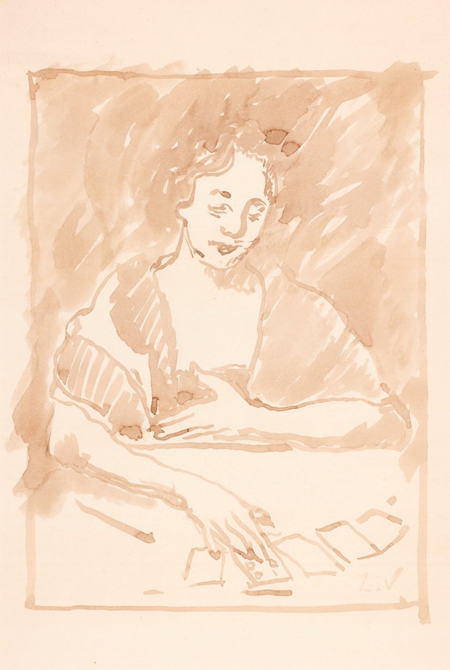 The card printer by Louis Valtat