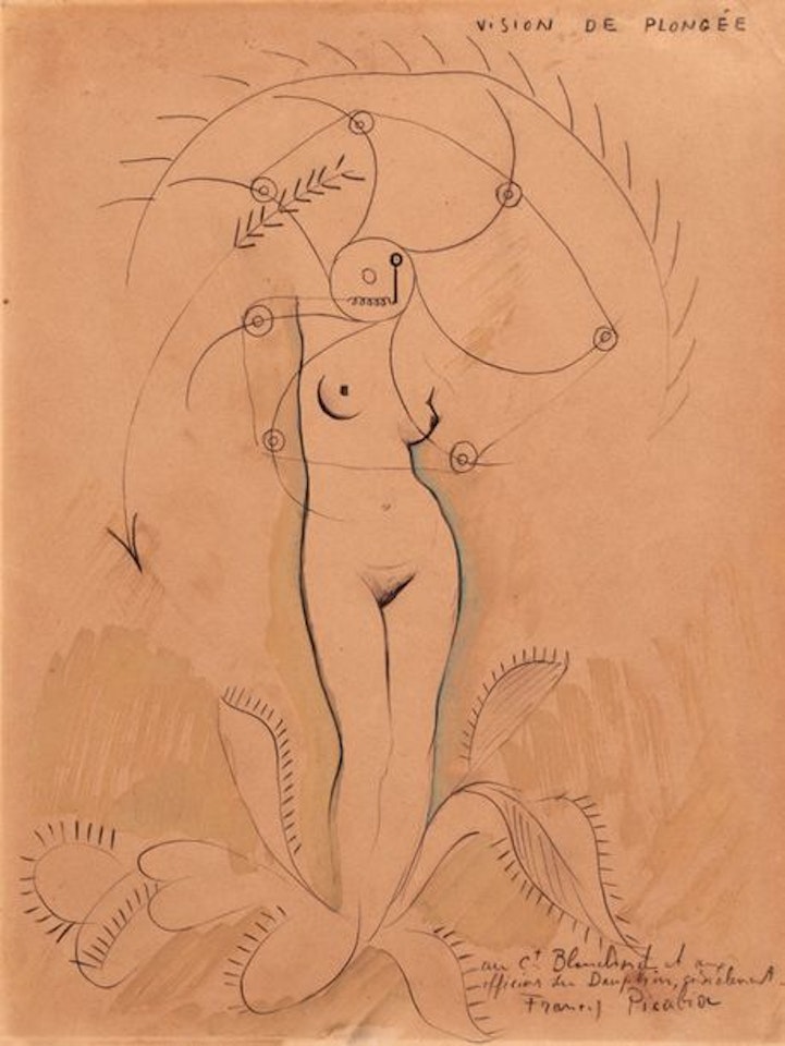 Diving vision by Francis Picabia