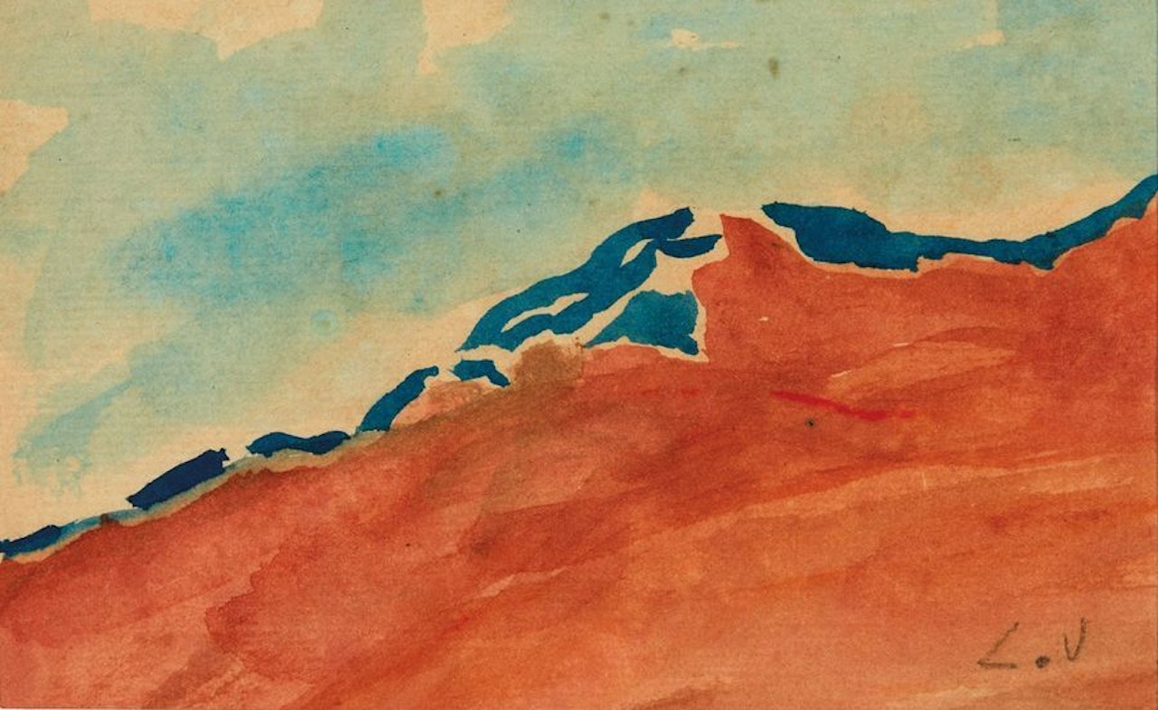 Red rocks in Agay by Louis Valtat