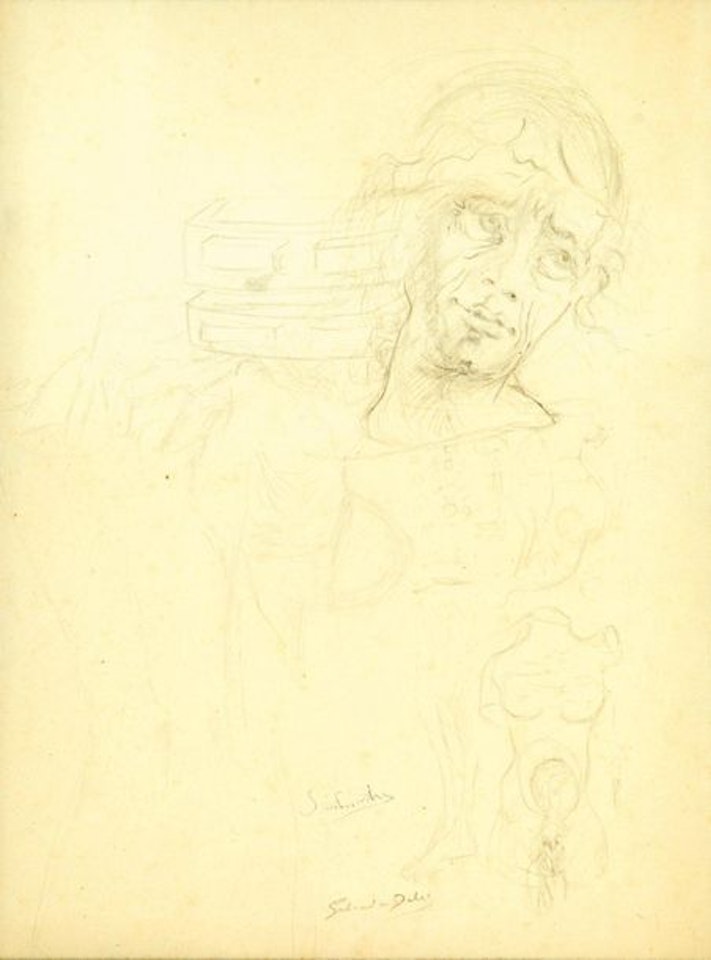 Man"s head by Salvador Dali