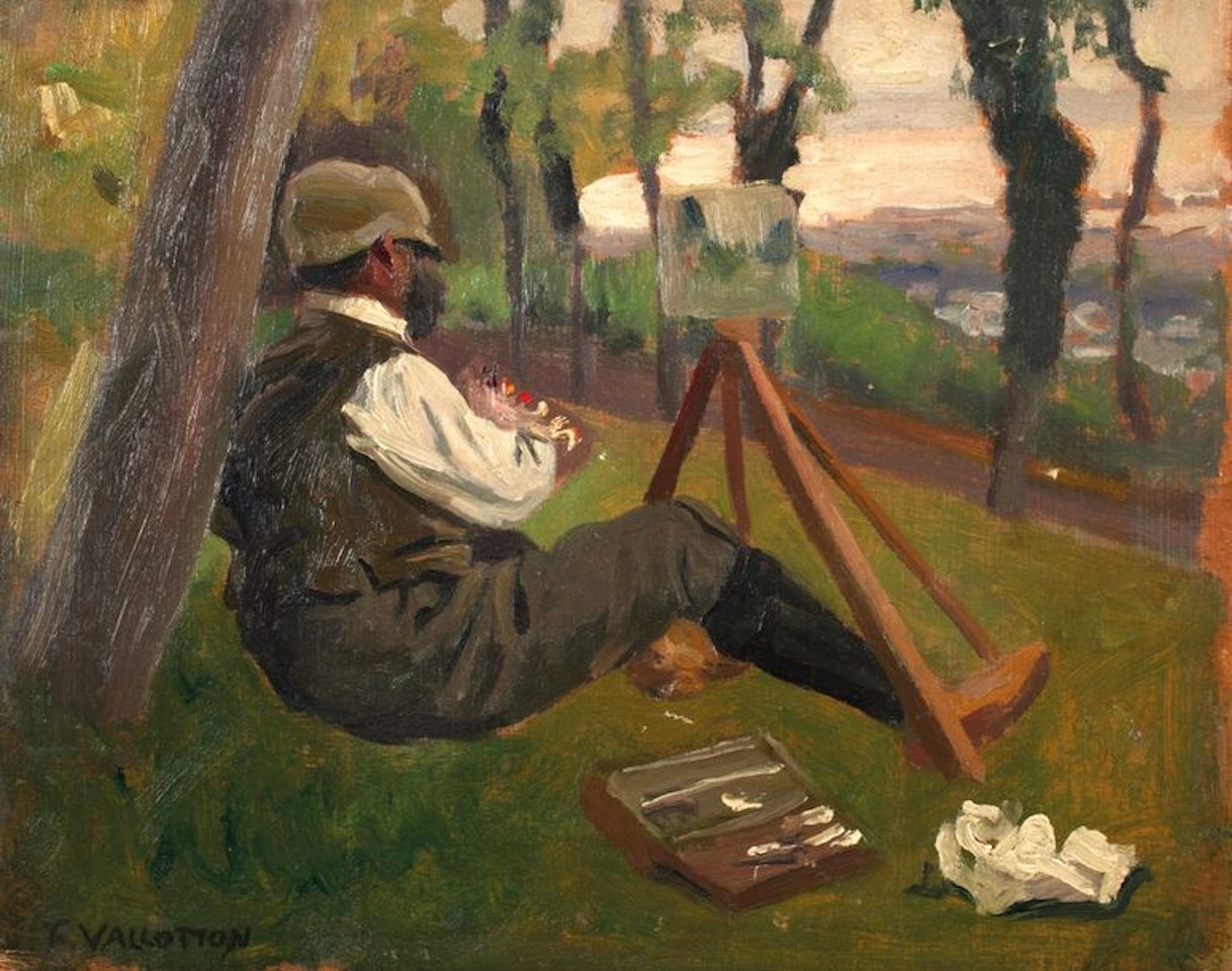 Henri Manguin painting in Honfleur by Félix Vallotton