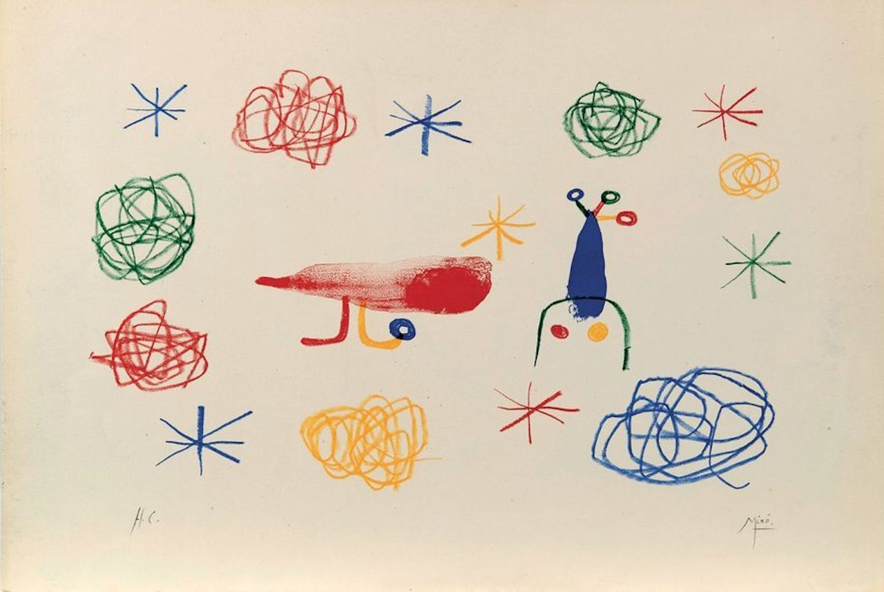 L"Oiseau rouge I by Joan Miró