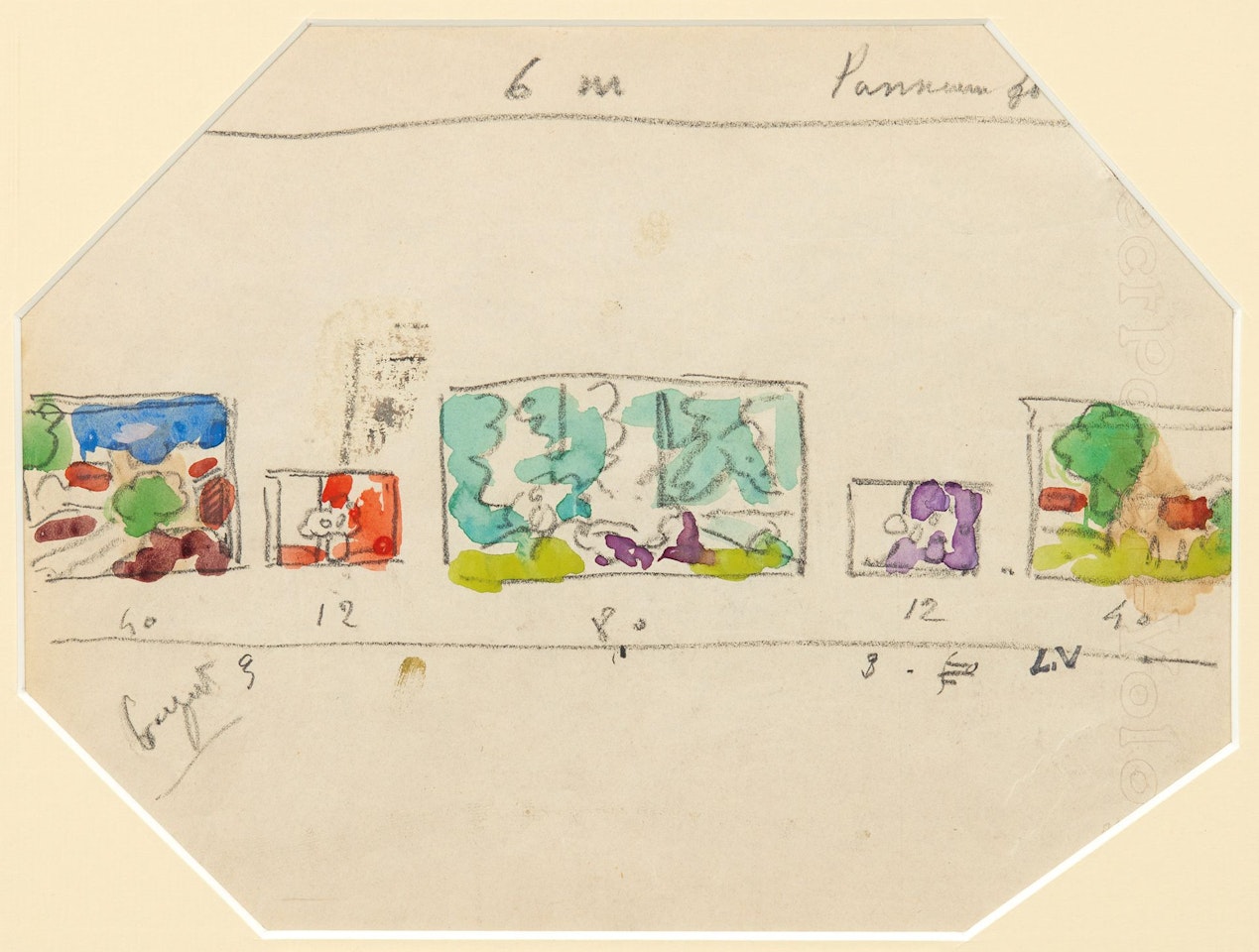 Study of paintings for an exhibition. by Louis Valtat