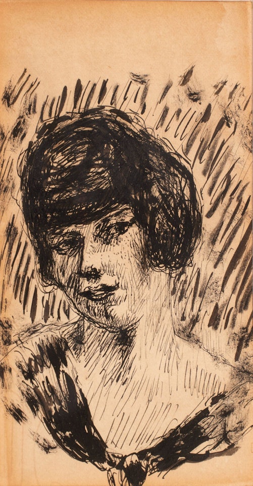 Portrait of a woman. by Pierre Bonnard