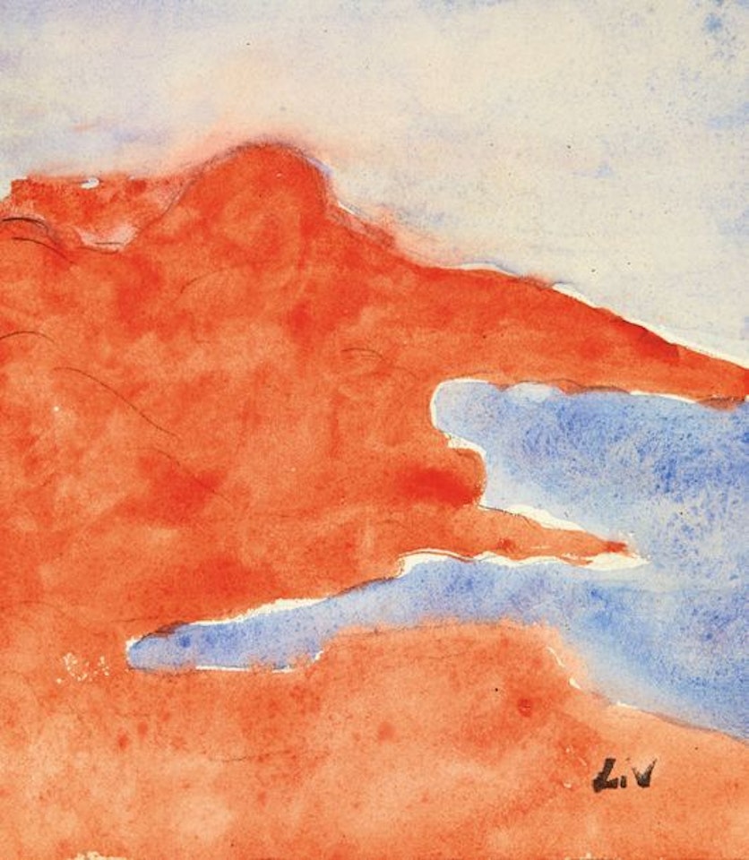 Red rocks in Agay by Louis Valtat