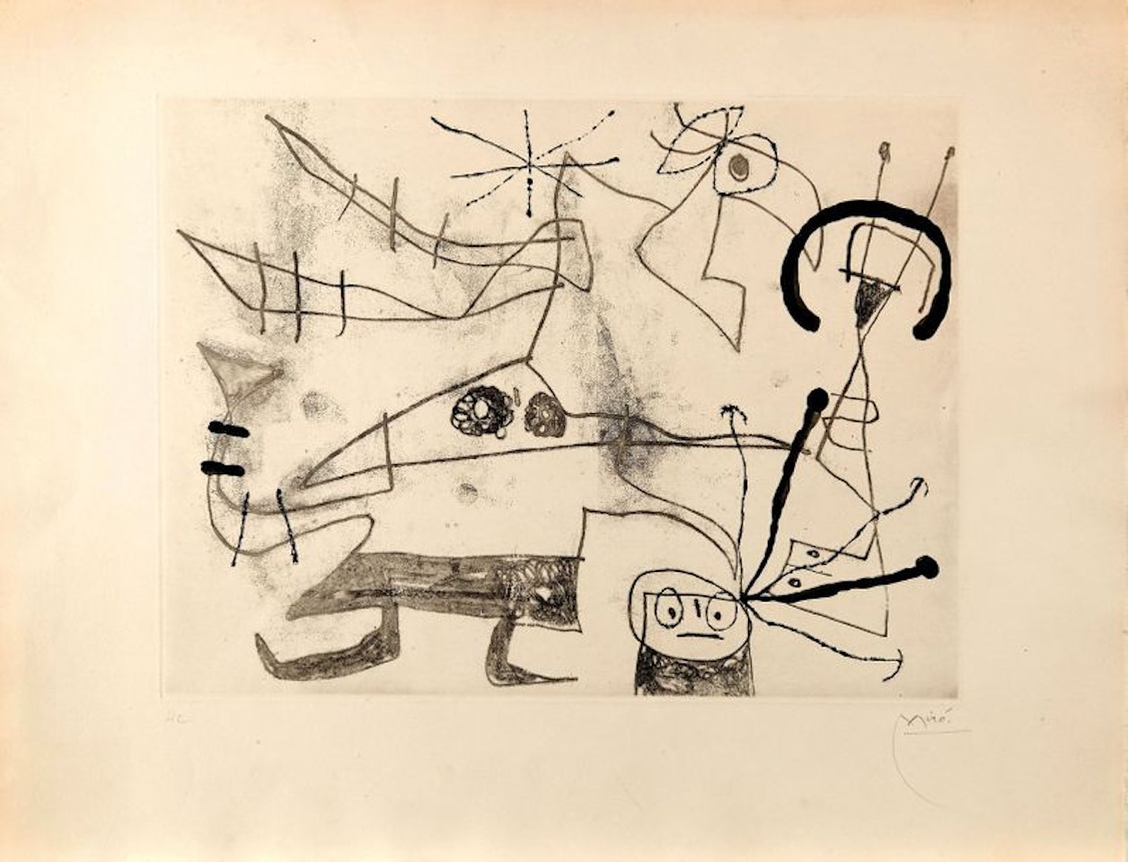 Woman-bird I by Joan Miró