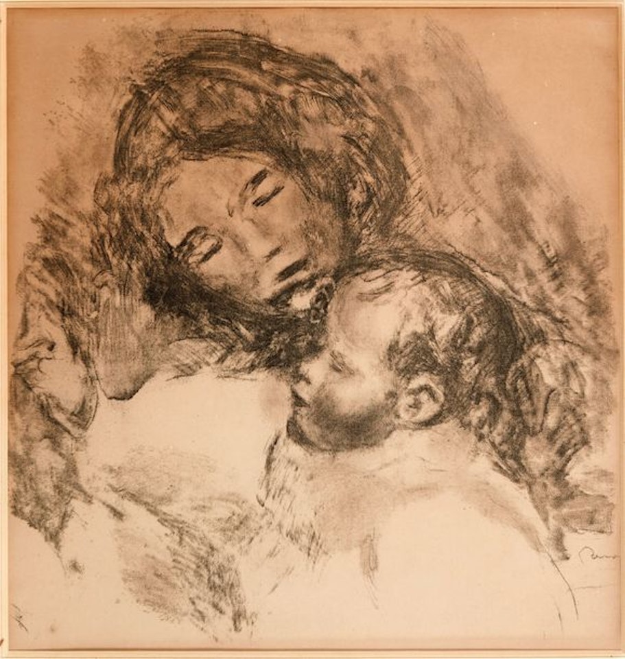 Maternity, large plate by Pierre-Auguste Renoir