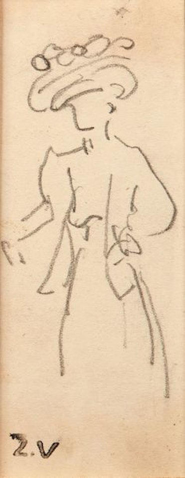 Woman with hat by Louis Valtat