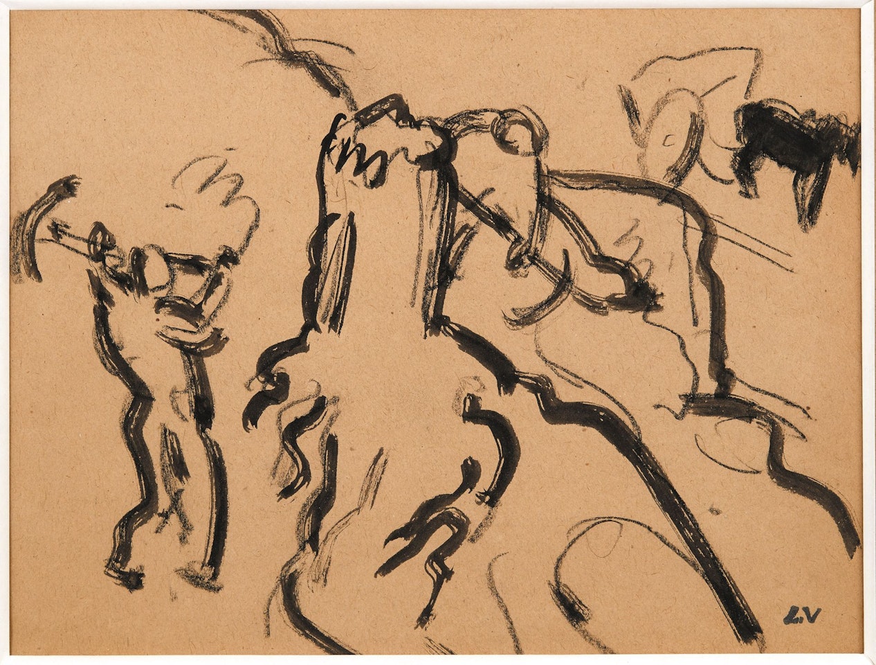 Peasant with a pickaxe by Louis Valtat