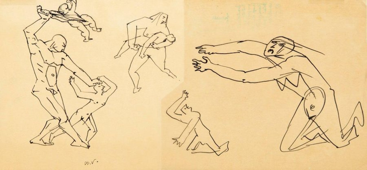 Studies for a Massacre of the Innocent by André Masson