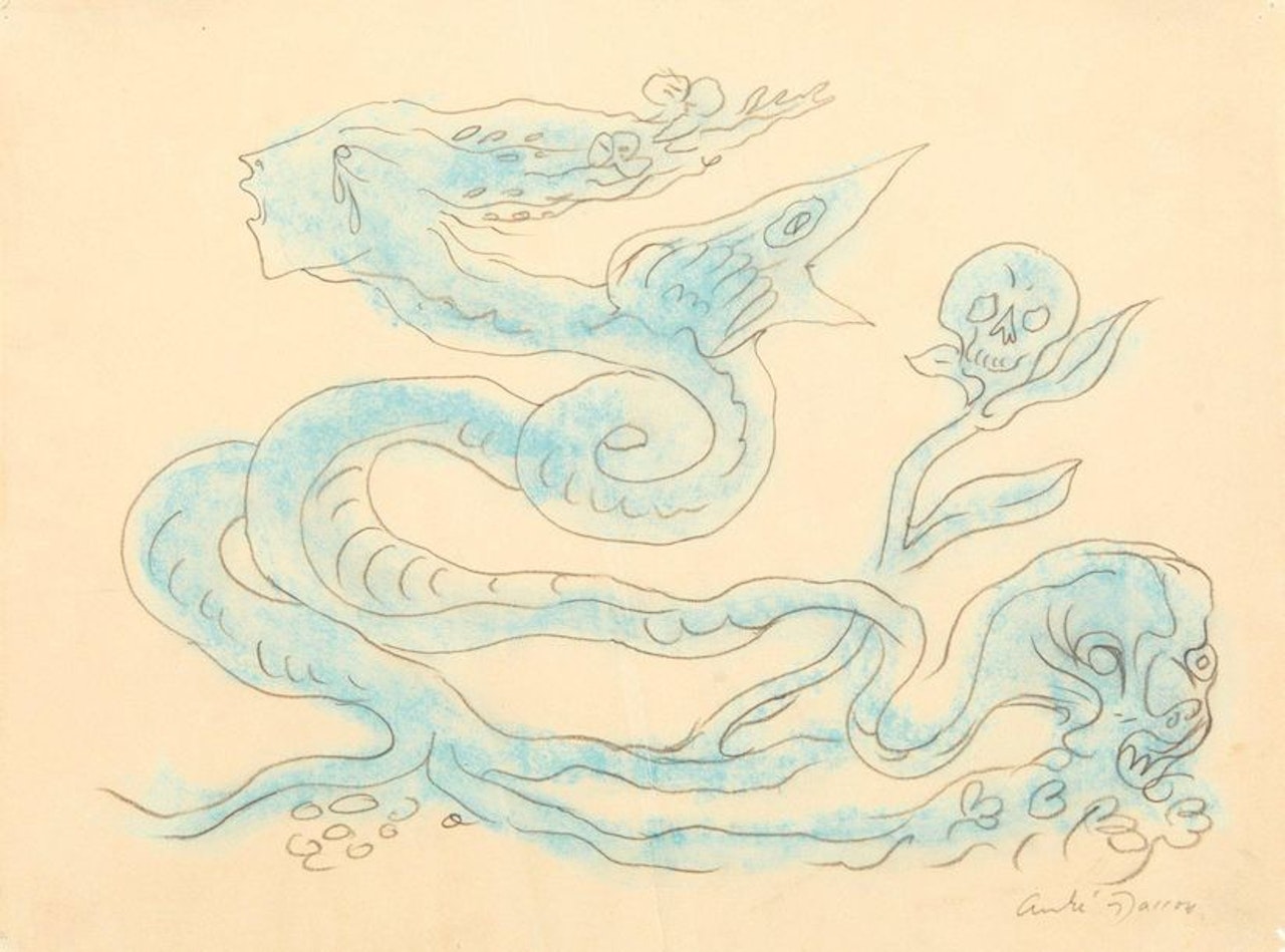 Metamorphosis of the Gorgon into a Chimera by André Masson
