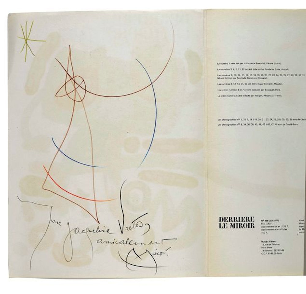 Behind the Mirror by Joan Miró