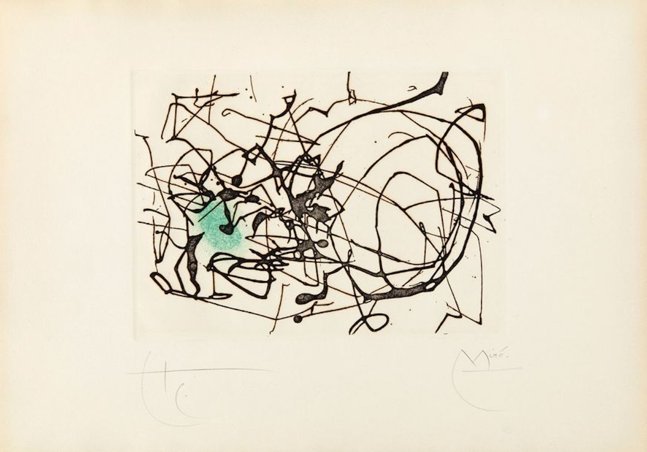 Untitled, plate taken from Cop de Poma by Joan Miró