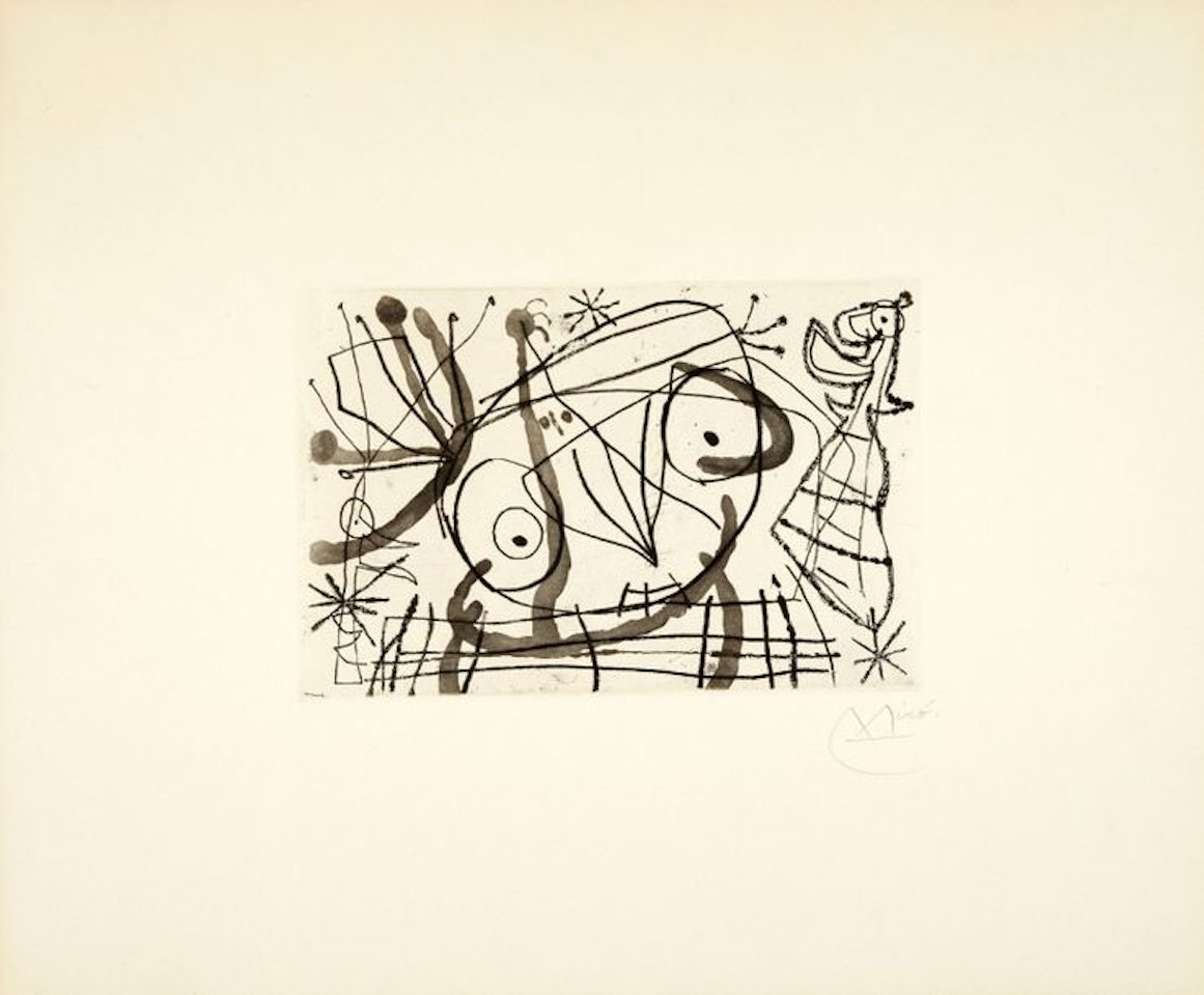 Untitled, plate taken from Fissures by Michel Leiris by Joan Miró