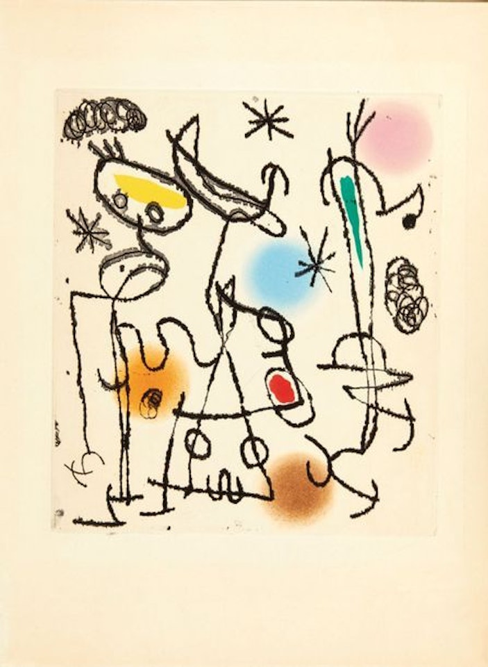 Untitled, plate for the sequel Parolespées III by Joan Miró