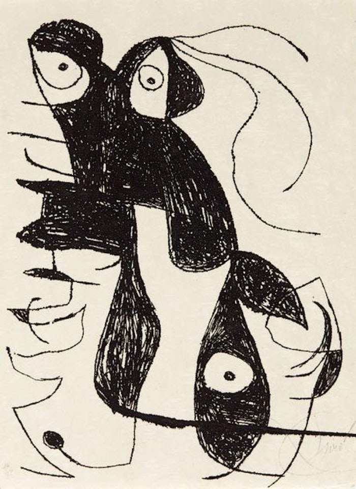 Untitled, plate for the sequel Parolespées by Joan Miró