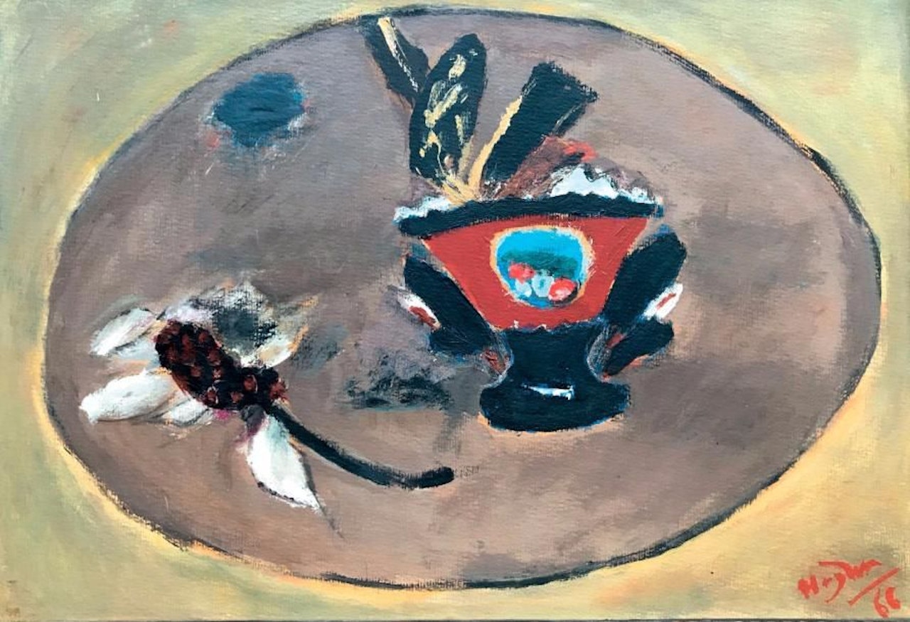 Still life with fruit bowl by Henri Hayden
