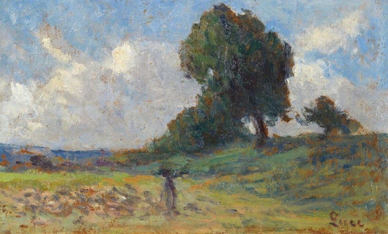 Landscape around Rolleboise by Maximilien Luce