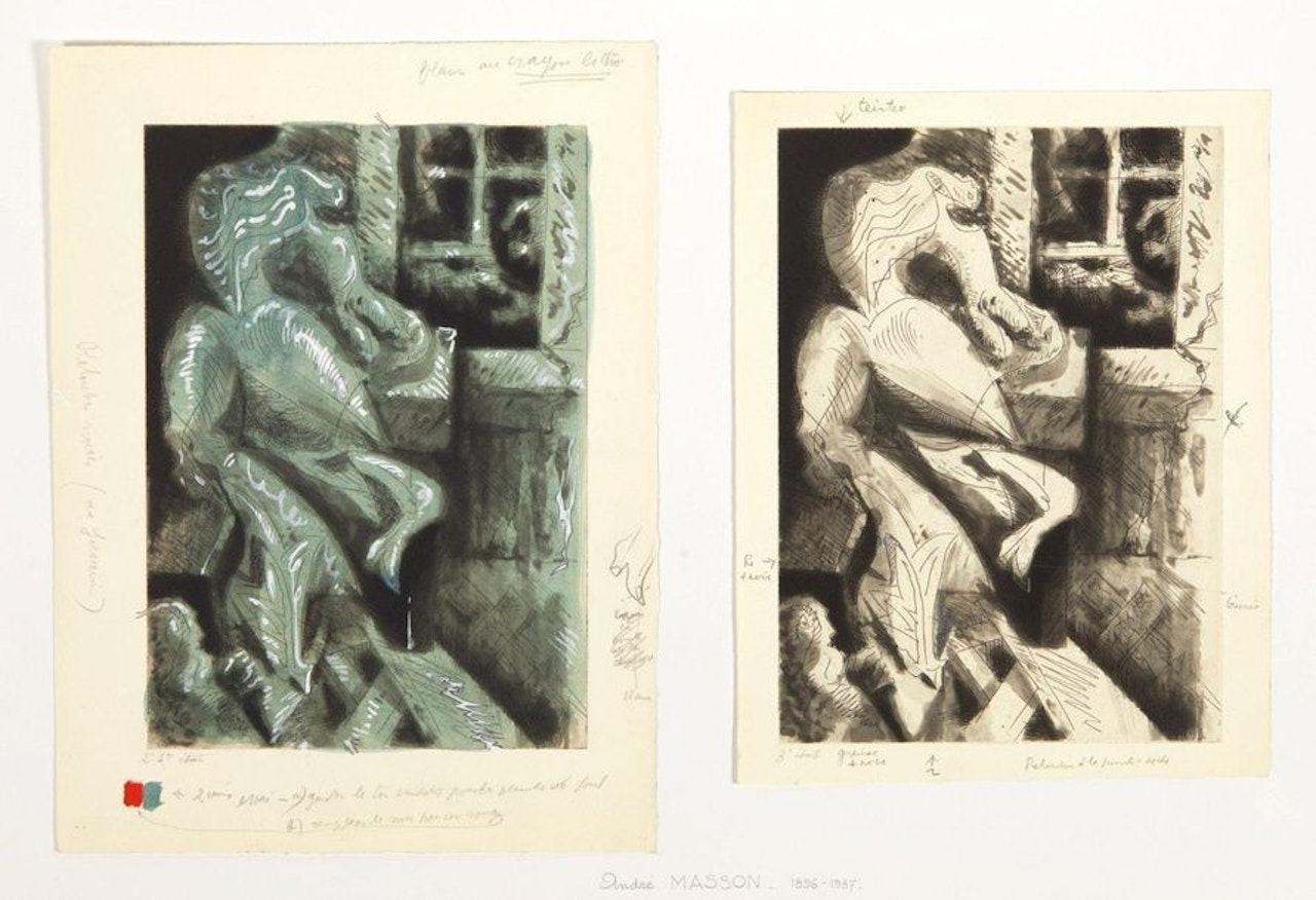 Suzanne et les Vieillards; Suzanne and the Old Men by André Masson