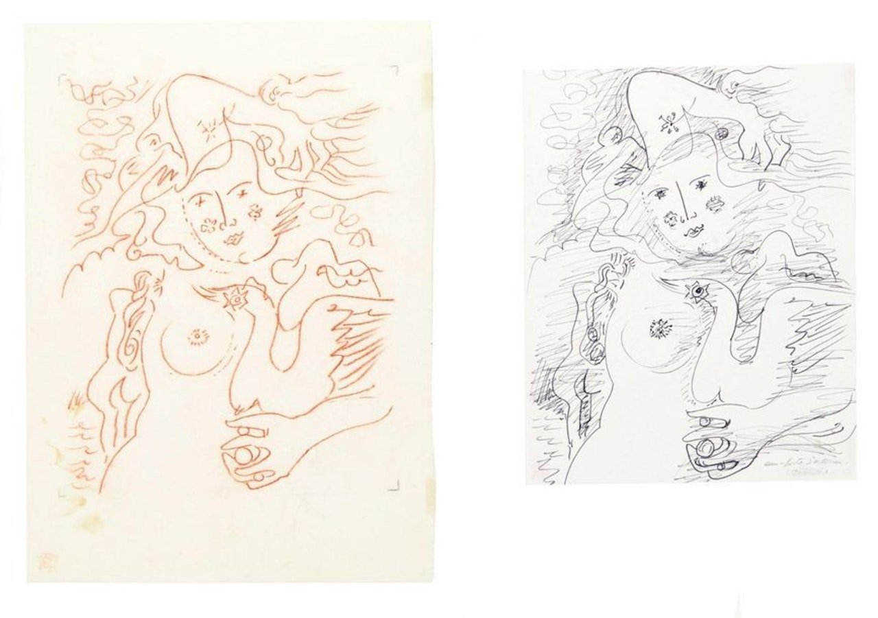 Leda with three pearls by André Masson