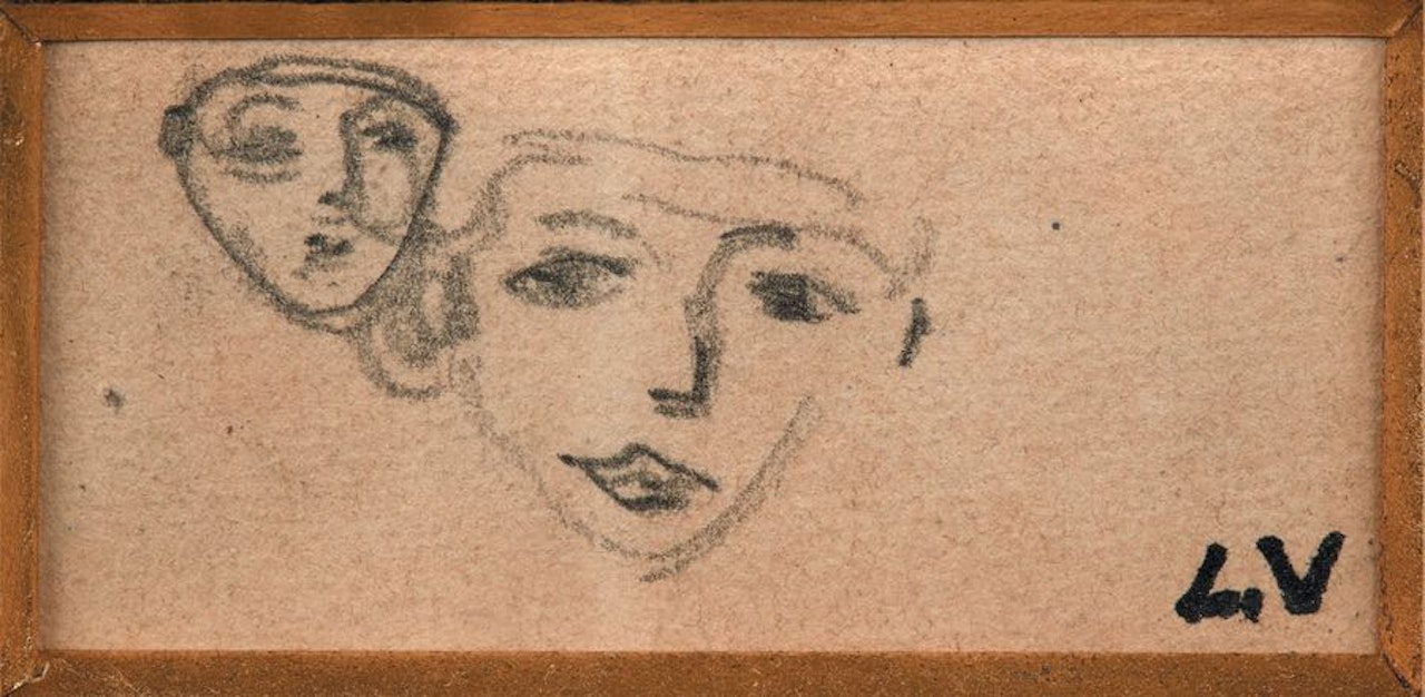 Two faces by Louis Valtat