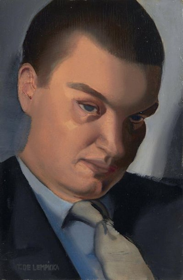 Portrait of a man by Tamara de Lempicka