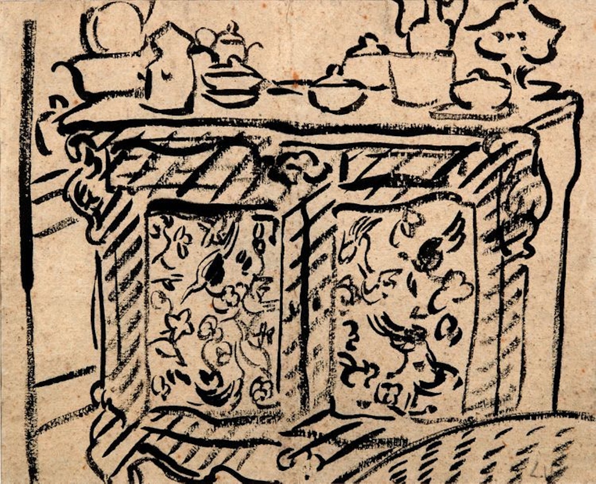 Japanese buffet and tea service by Louis Valtat