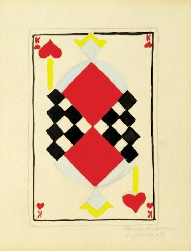 Project for a card game by Sonia Delaunay