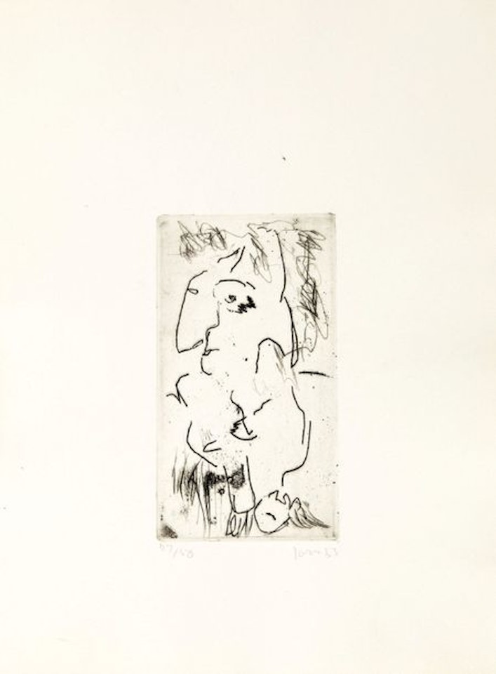 Ironic Japanese, plate from the Schweizer Suite by Asger Jorn