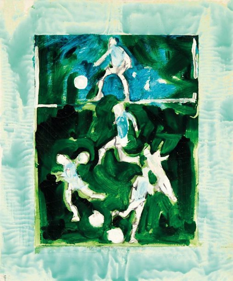 Football players by Mario Schifano