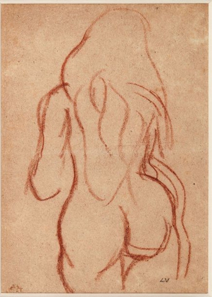 Naked woman from behind by Louis Valtat