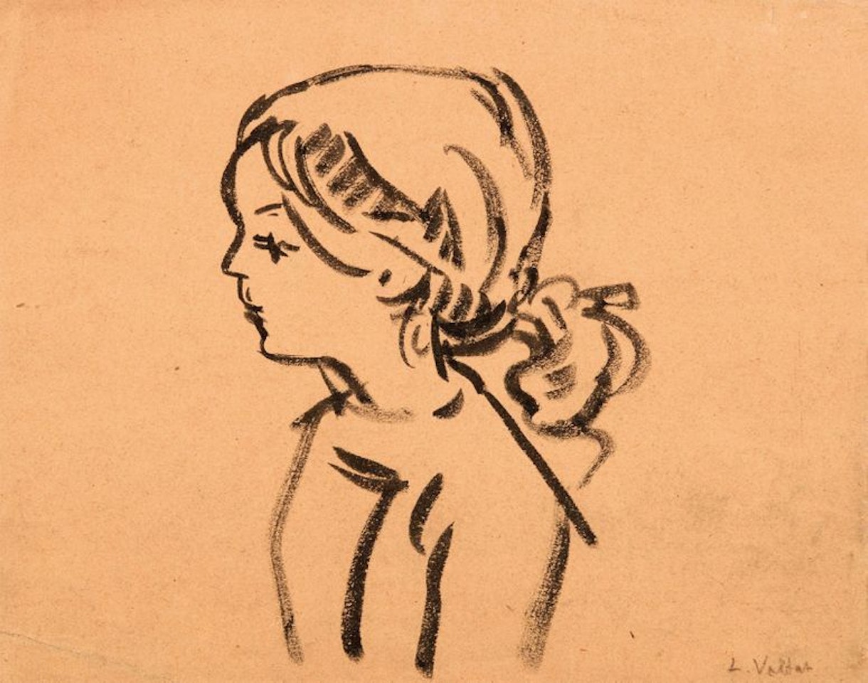 Bust of a young girl by Louis Valtat