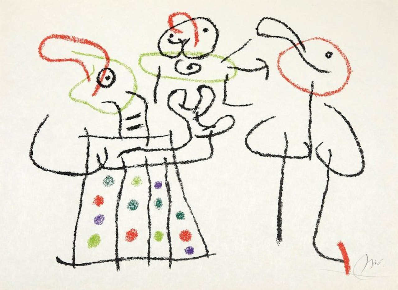 Plate from the album Ubu in the Balearic Islands by Joan Miró