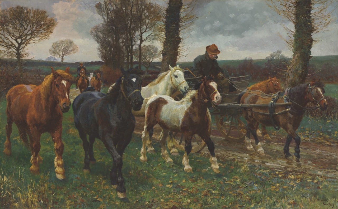 The Vagabonds by Alfred James Munnings