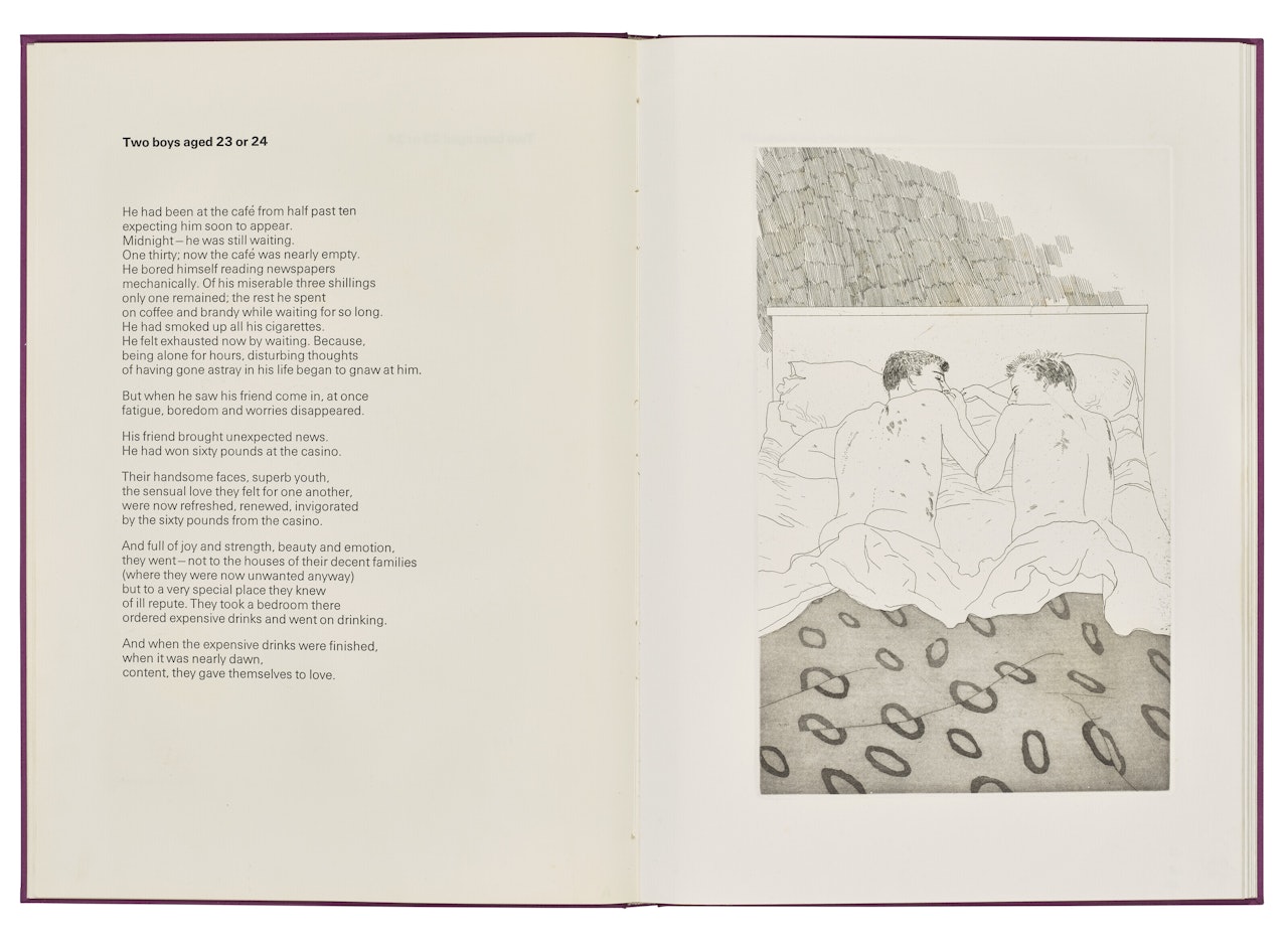 Illustrations for Fourteen Poems from C. P. Cavafy by David Hockney