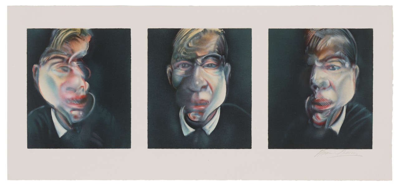 Three studies for a Self-Portrait by Francis Bacon