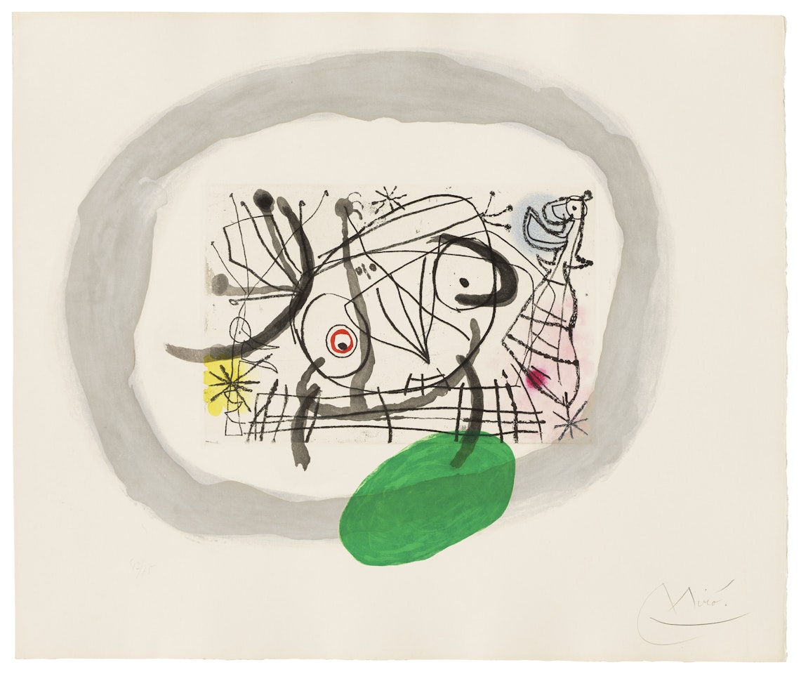 One print, from: Fissures by Joan Miró