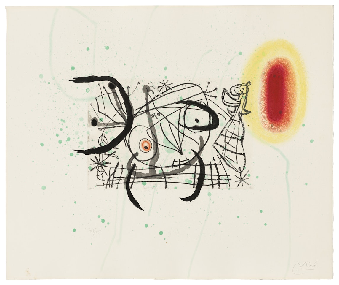 One print, from: Fissures by Joan Miró
