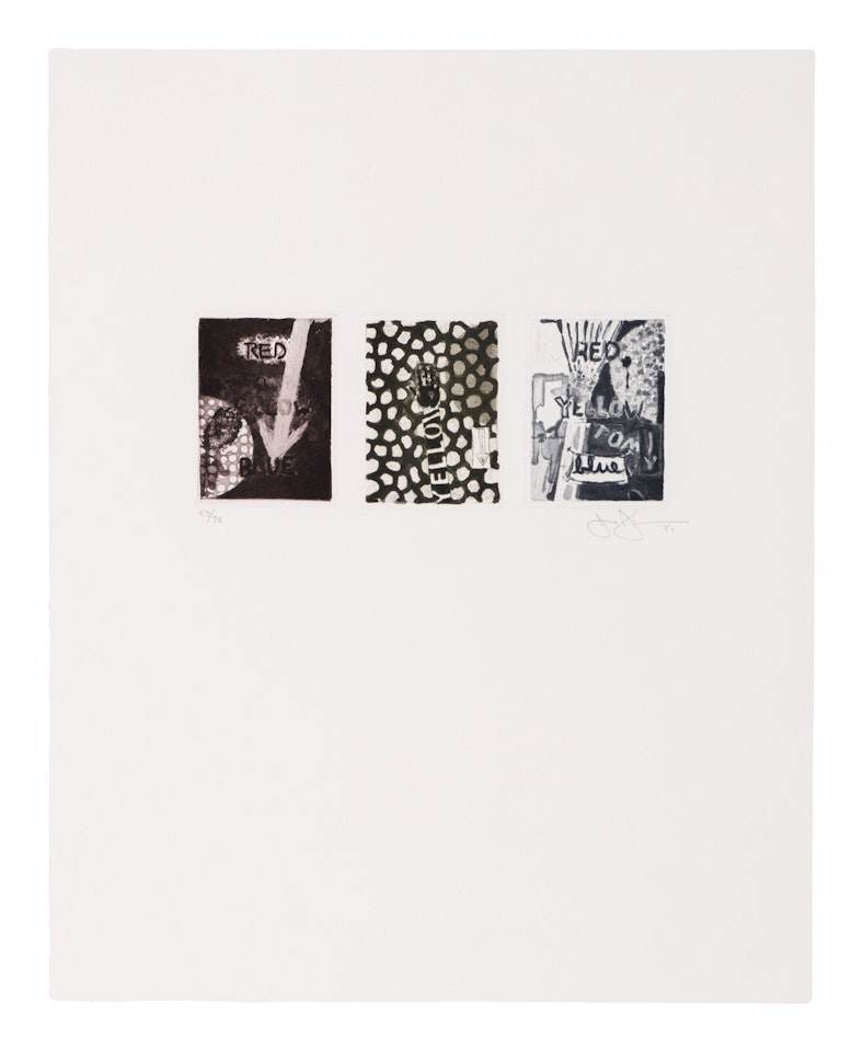 Untitled (Red, Yellow, Blue) by Jasper Johns