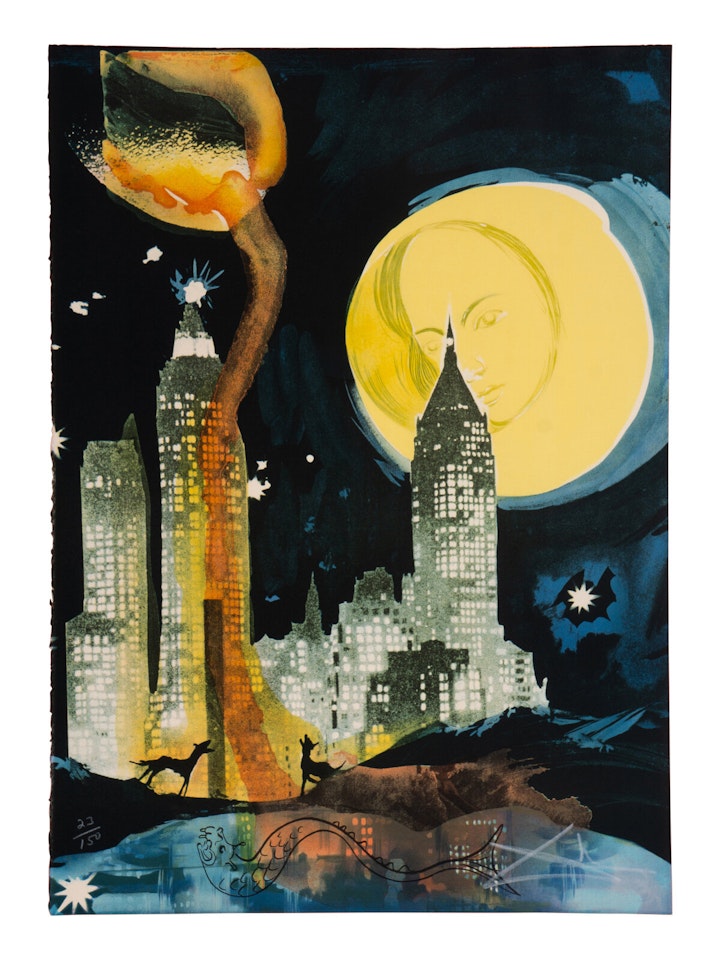 Manhattan Skyline by Salvador Dali