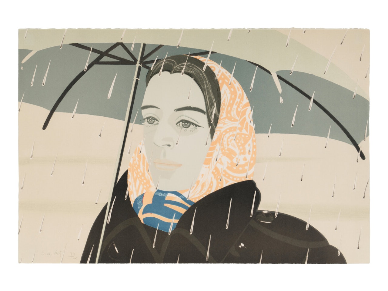 Blue Umbrella by Alex Katz