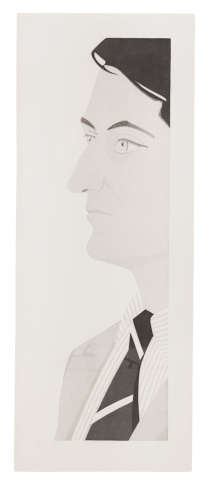 John Ashbery by Alex Katz