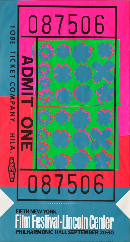 Lincoln Center Ticket (F. & S. 19, R. p. 130) by Andy Warhol