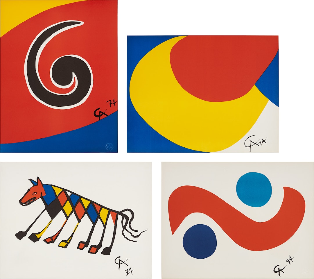 Flying Colors: four plates by Alexander Calder