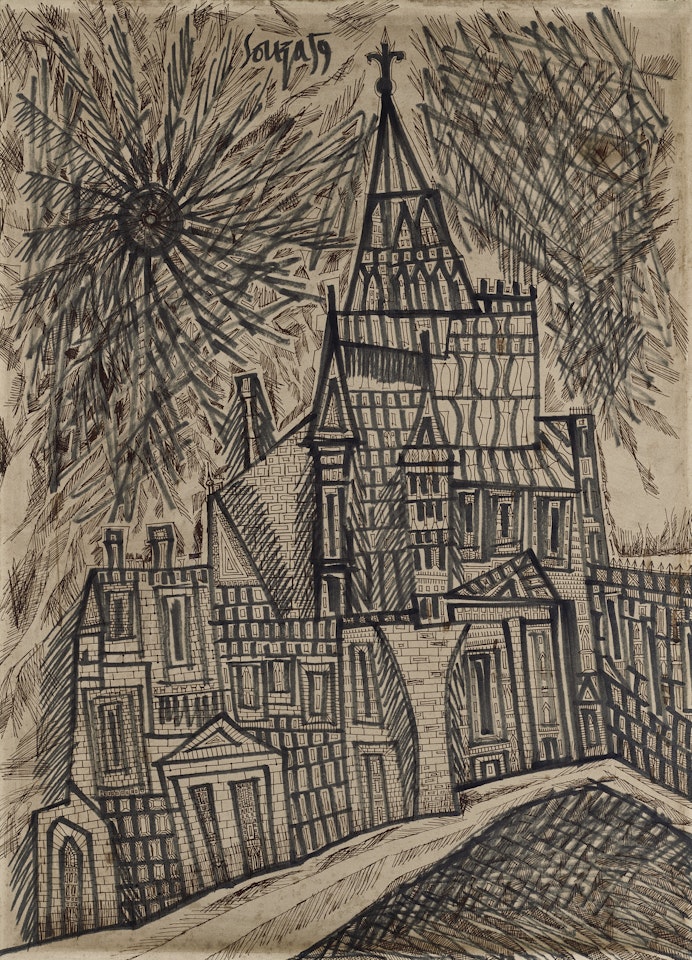 Untitled (Church) by Francis Newton Souza