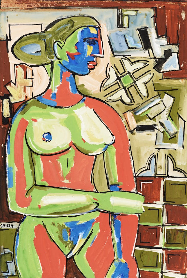 Untitled (Standing Nude) by Francis Newton Souza