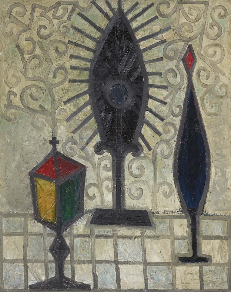 Still Life with Relics by Francis Newton Souza