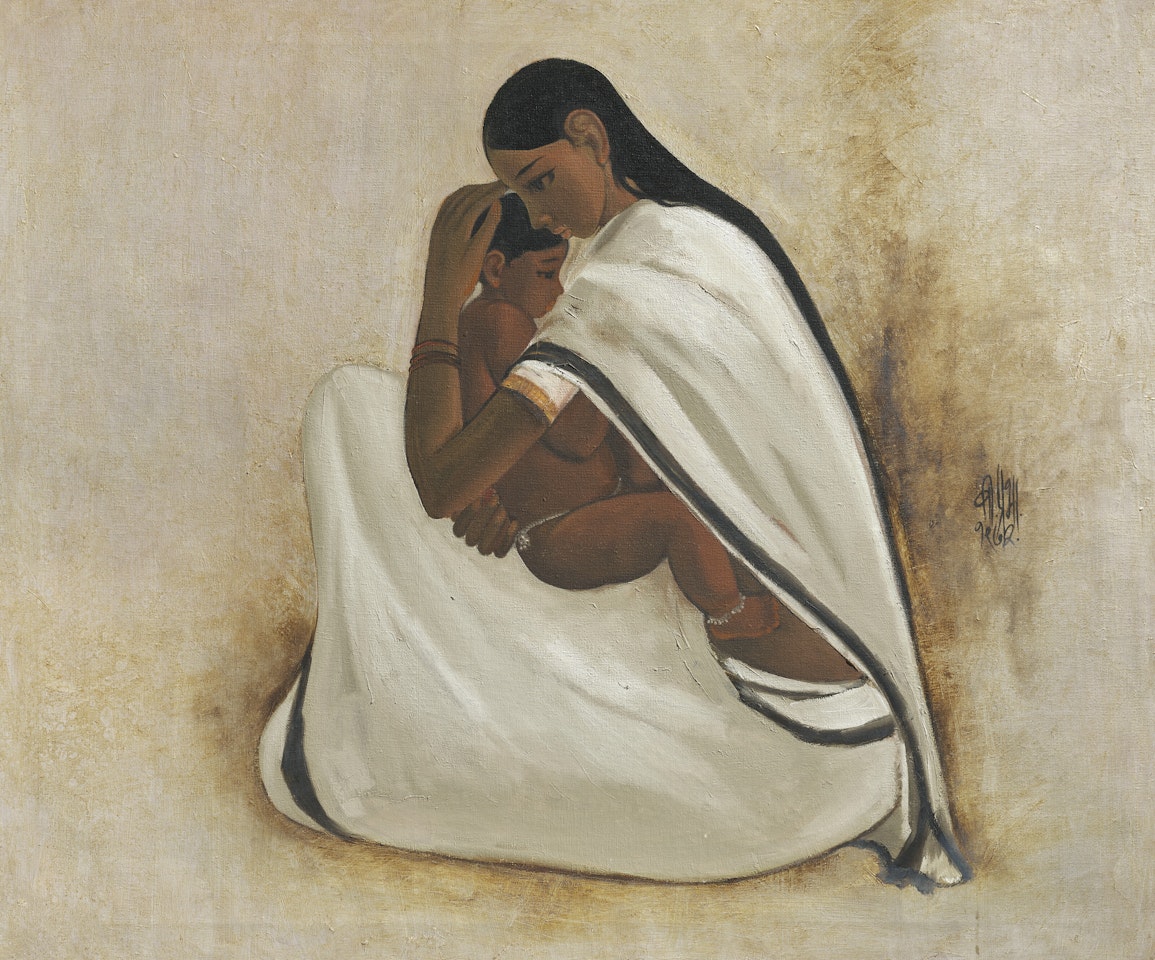 Mother and Child by B Prabha