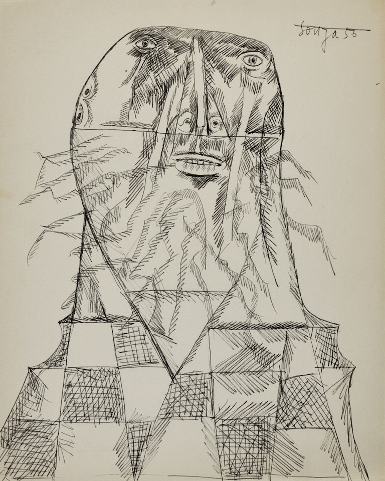Untitled (Man with Beard) by Francis Newton Souza