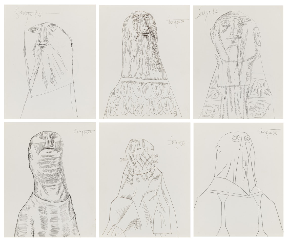 Untitled (Heads) by Francis Newton Souza